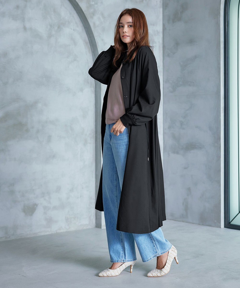 Tiaclasse 【洗える】ラグランパフスリーブトレンチコート 