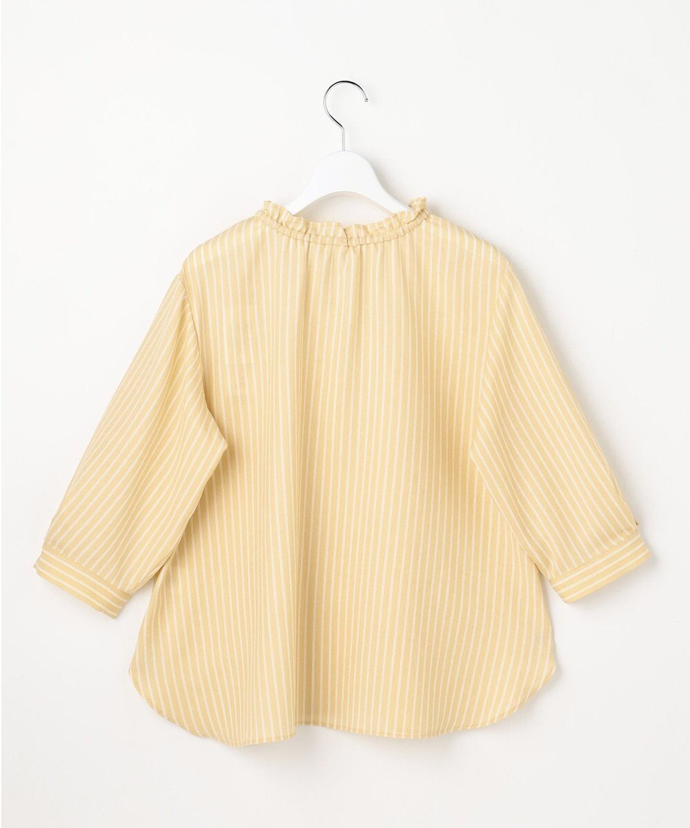 ANY SIS L 【2WAY】スムージーポリエステル フリルネック ブラウス 