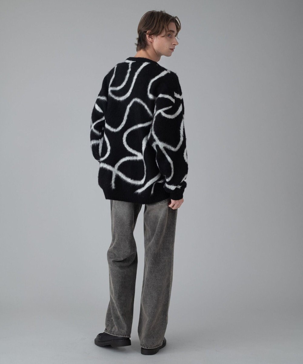 WEGO 【ユニセックス着用ITEM/MLサイズ展開】ファジーパターンプルオーバー 