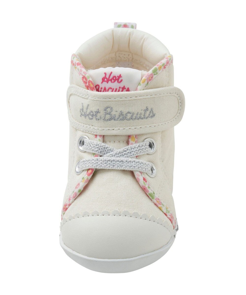MIKI HOUSE HOT BISCUITS 【11.5-13.5cm】 小花柄 パイピング ファーストベビーシューズ 