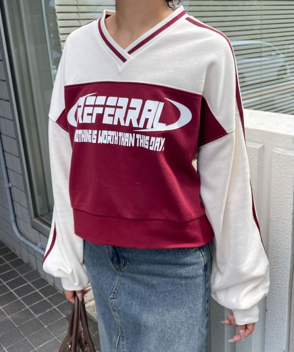 WEGO 切り替えショートスウェット 