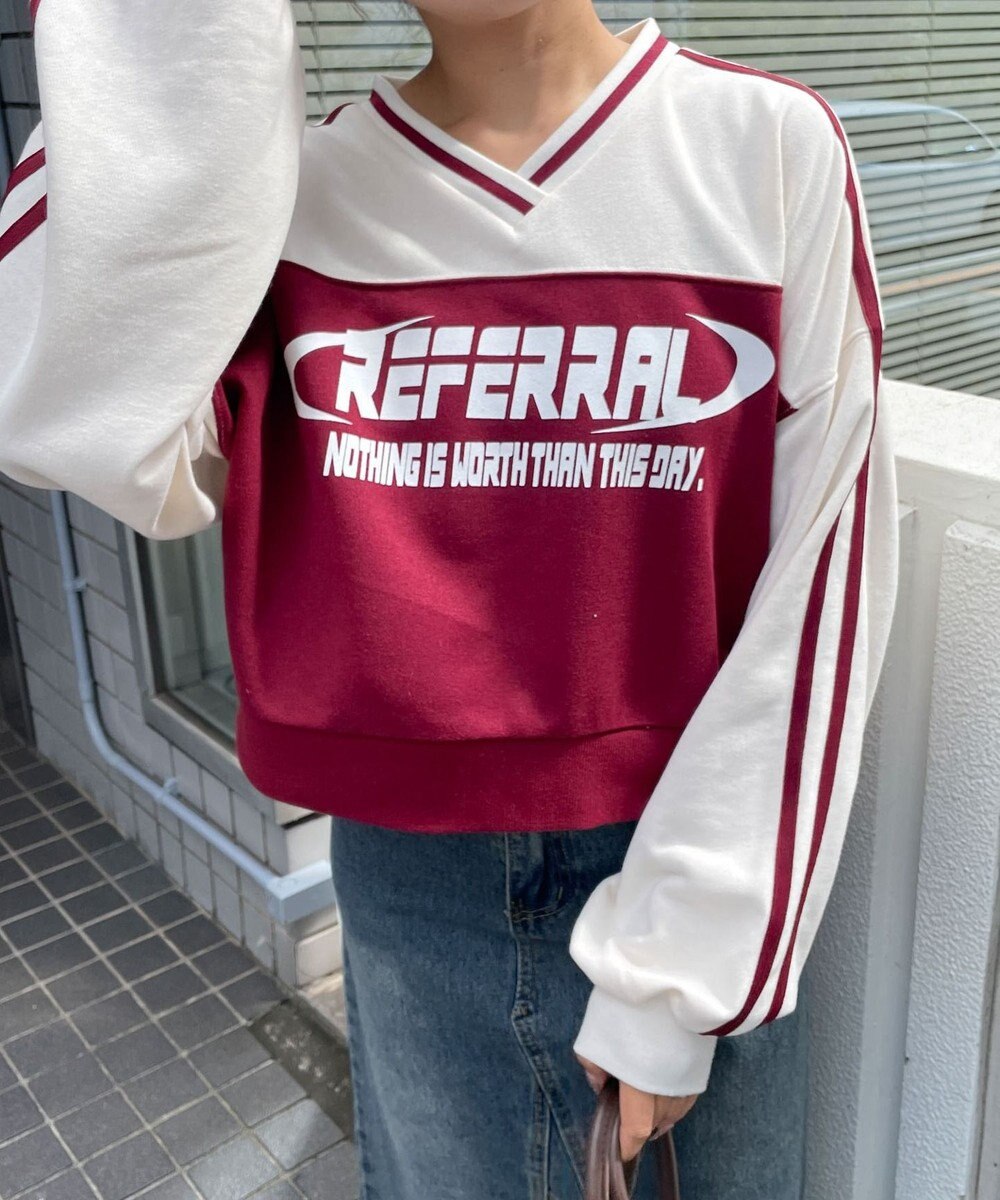 WEGO 切り替えショートスウェット 