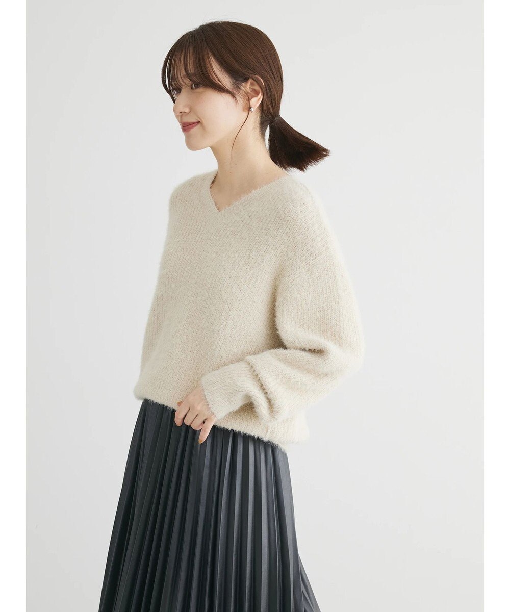 Green Parks フェザーＶネックニットプルオーバー 