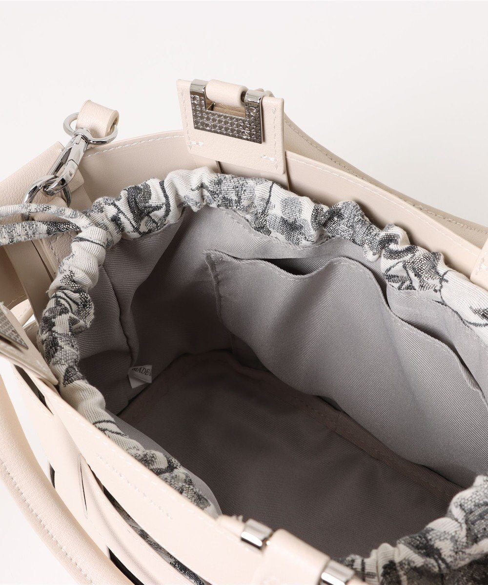 style code 【MERCURYDUO/マーキュリーデュオ】軽量メッシュ　花柄巾着付ミニトートバッグ 