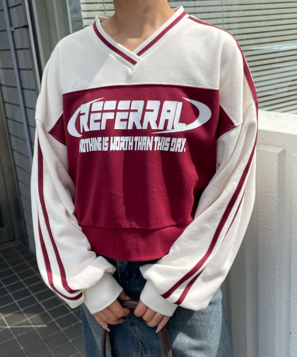 WEGO 切り替えショートスウェット 