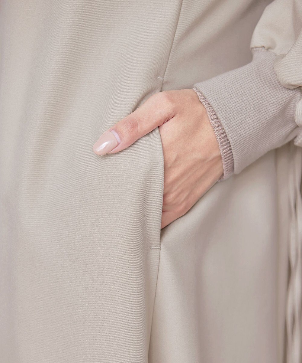 Tiaclasse 【洗える】ラグランパフスリーブトレンチコート 