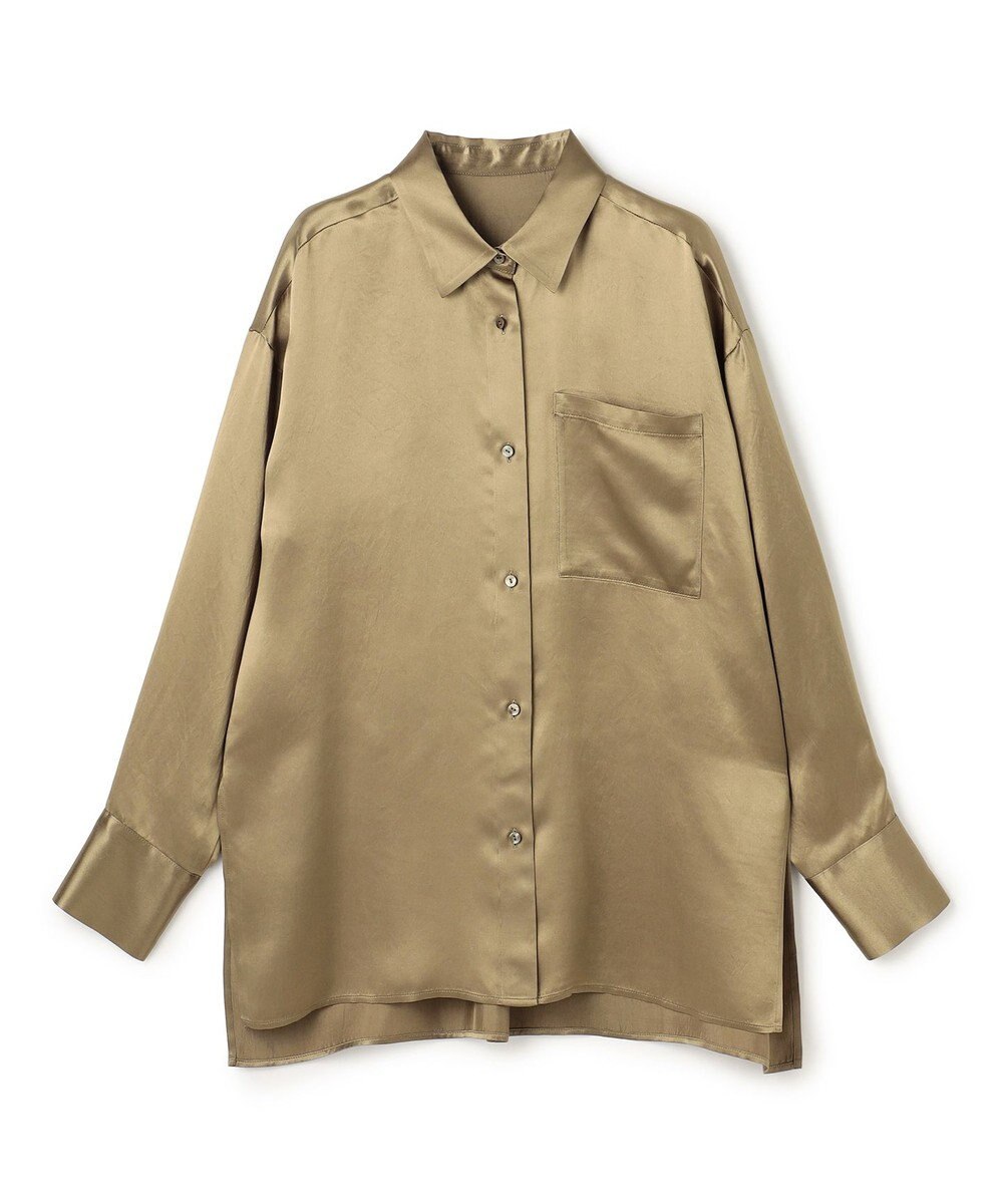 uncrave アセテートヴィンテージサテン ミドルシャツ 
