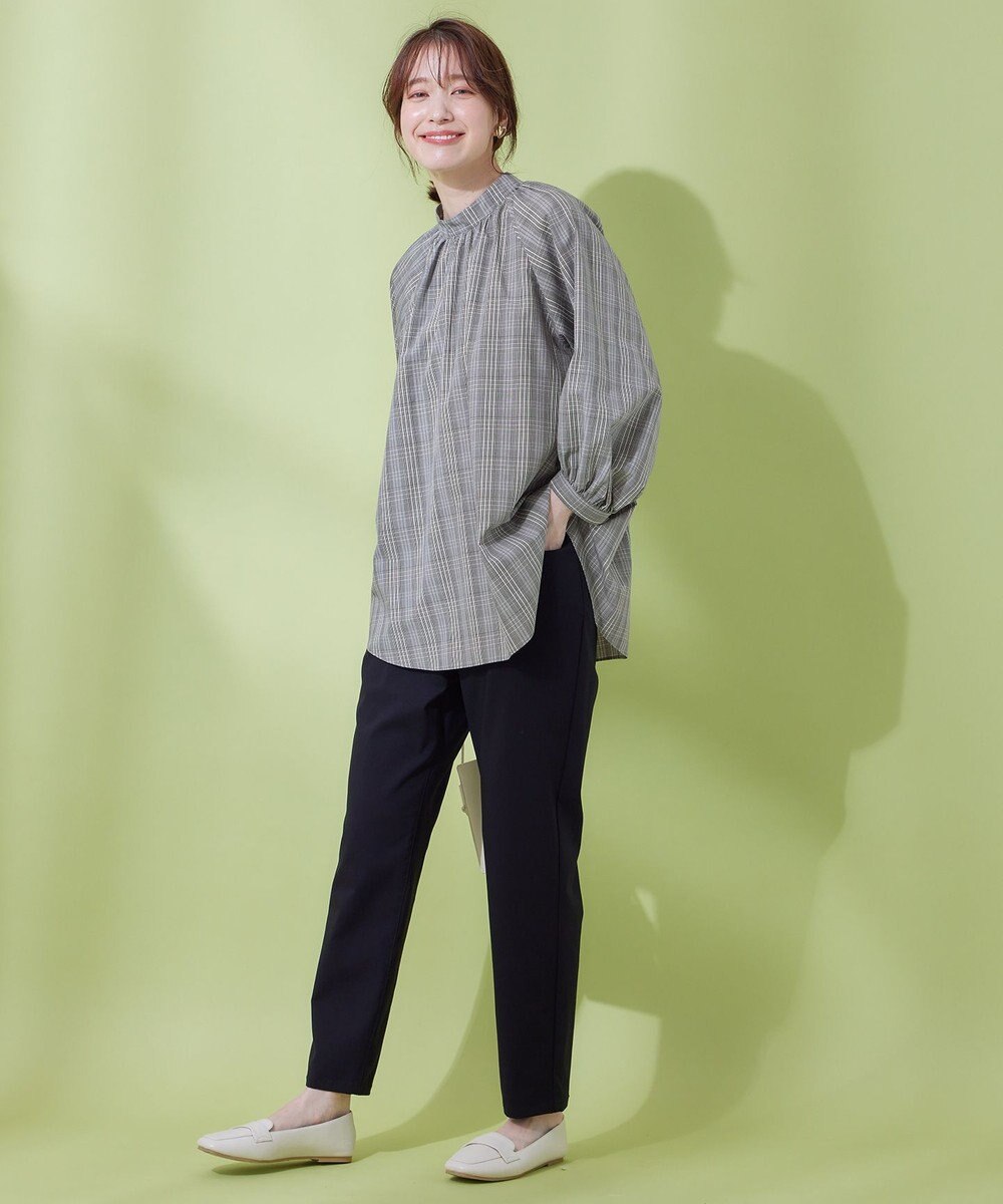 ANY 【速乾/UVカット/抗菌防臭/手洗い】エニィファンクションボリューム袖ブラウス 