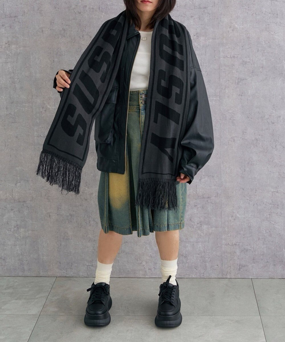 WEGO 【ユニセックス着用ITEM】ロゴマフラー 