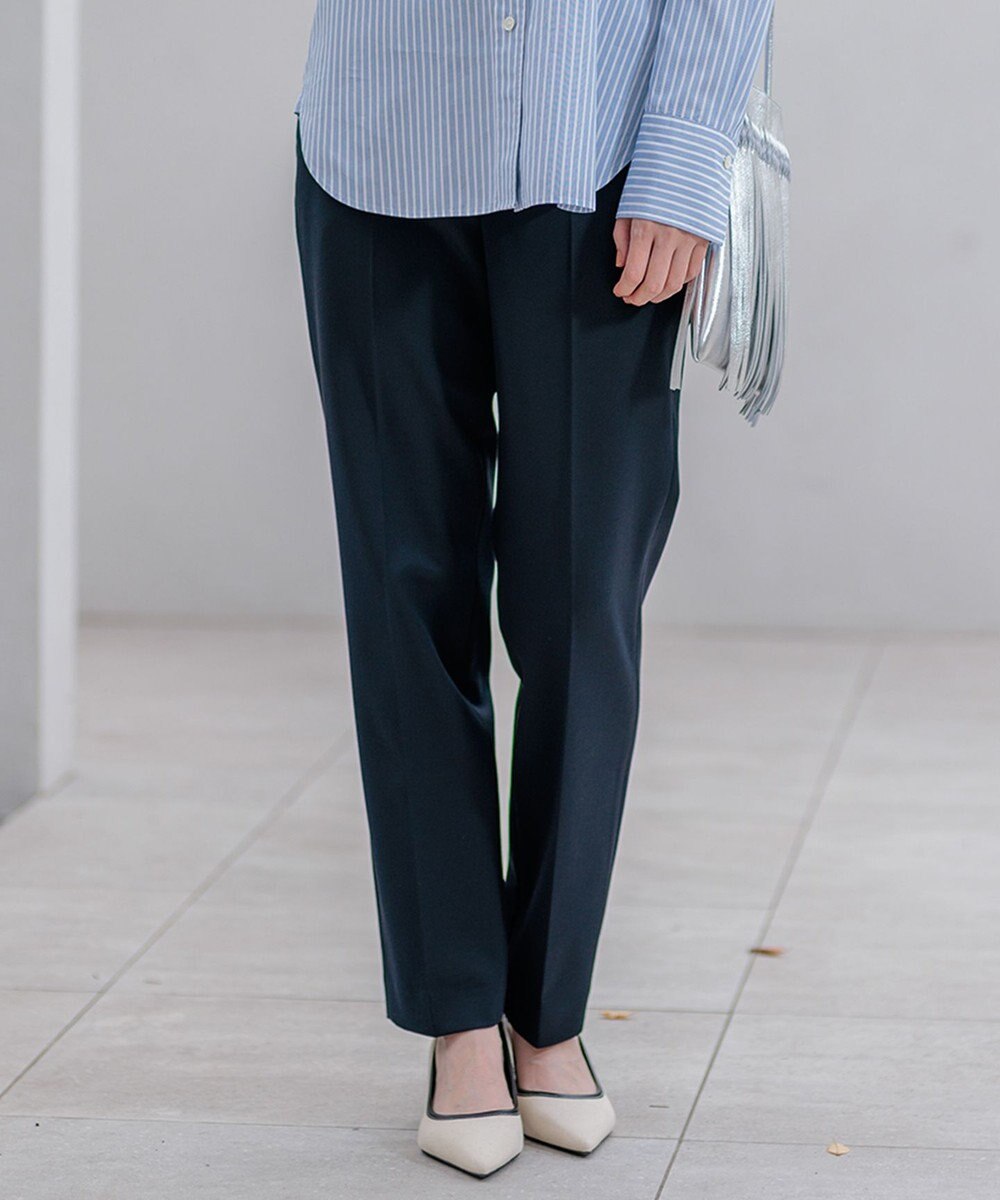 23区 【Oggi2月号掲載/新色追加】TRストレッチギャバ テーパードパンツ 