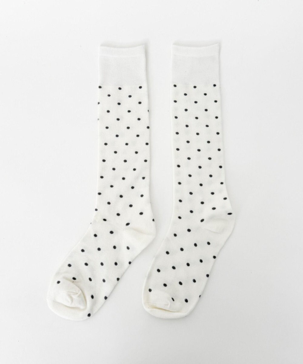 WEGO ドット柄ハイソックス 
