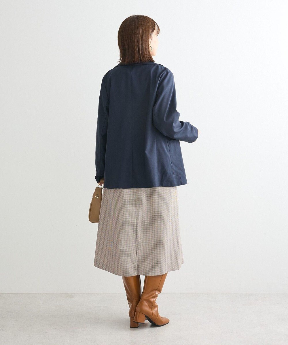 Green Parks きれいシルエットチェックＡラインスカート 