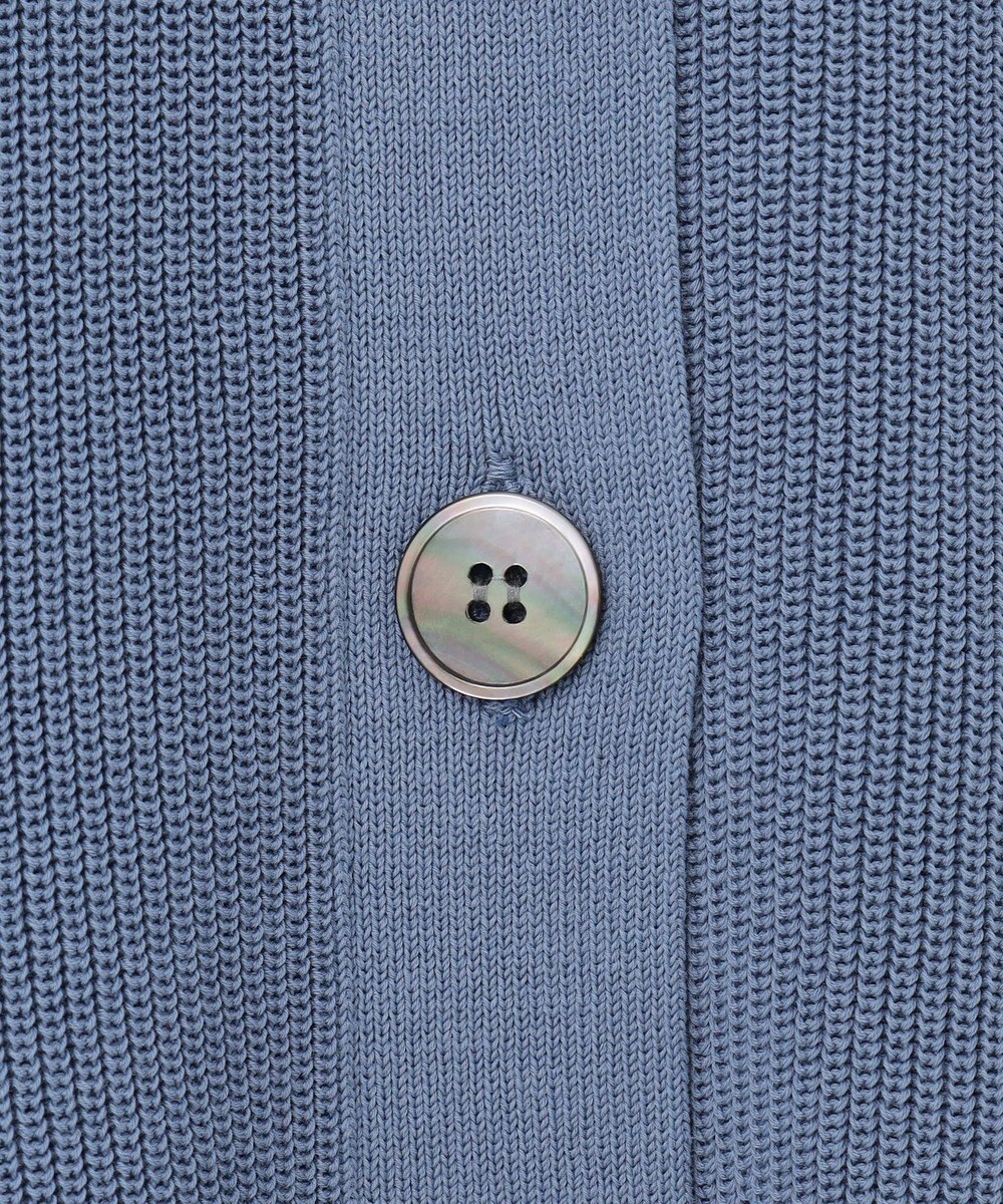 J.PRESS LADIES 【洗える】 ガスコットンアウター キーネック カーディガン 