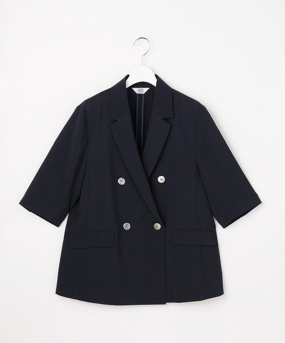 J.PRESS LADIES S BREEZ COOL トロ ハーフスリーブ ダブル ジャケット 