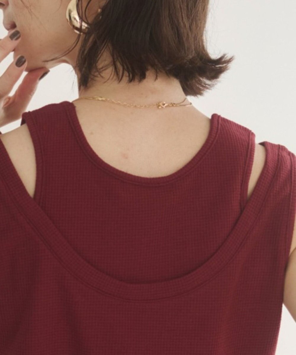 WEGO 【ANGIE VINTAGE】ワッフルフェイクレーヤードタンクトップ 