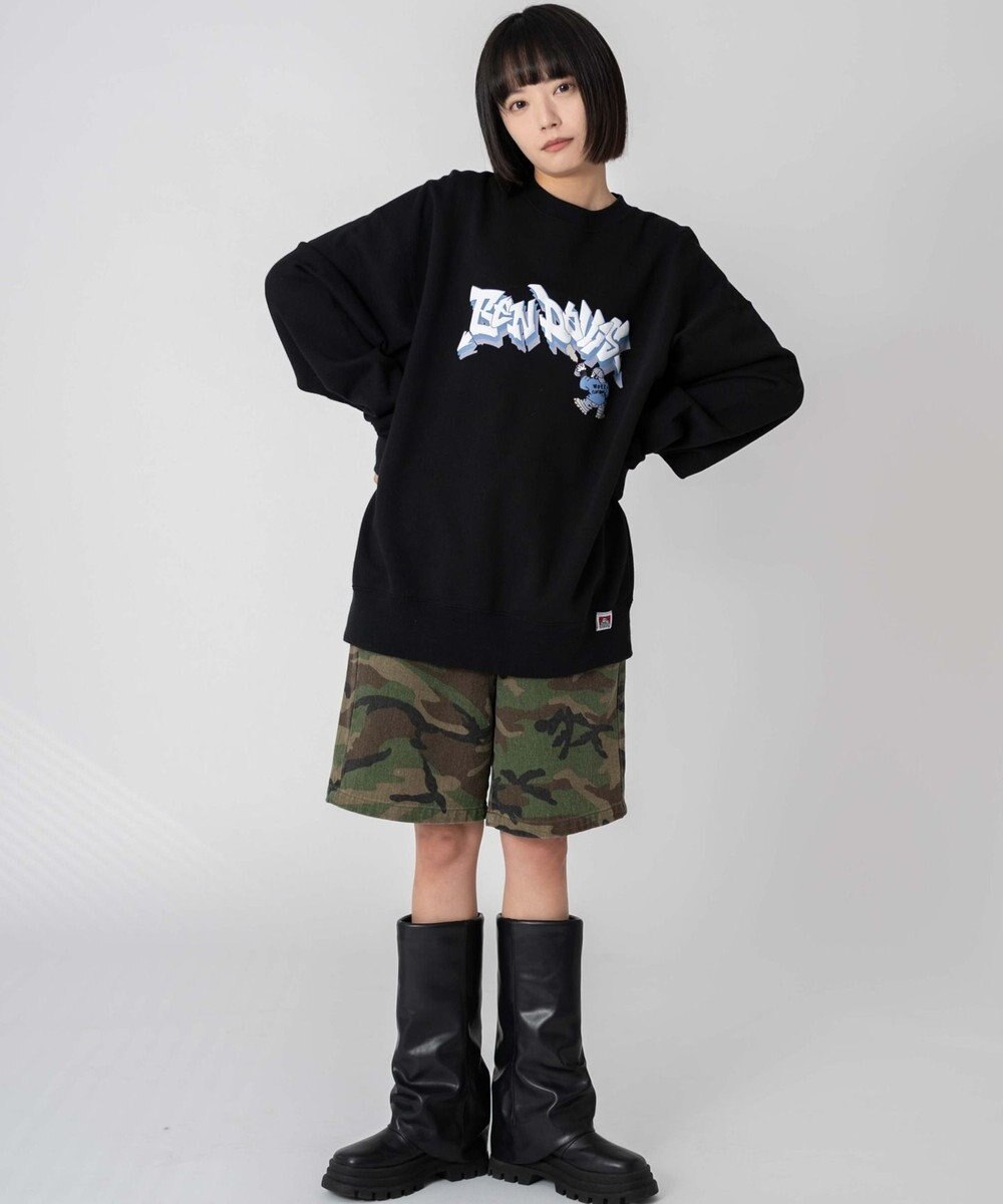 WEGO 【ユニセックス着用ITEM/MLサイズ展開】別注BENDAVISバブルロゴプルオーバー 