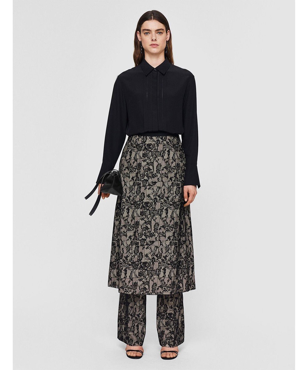 JOSEPH パッチワークレース　ミディスカート 