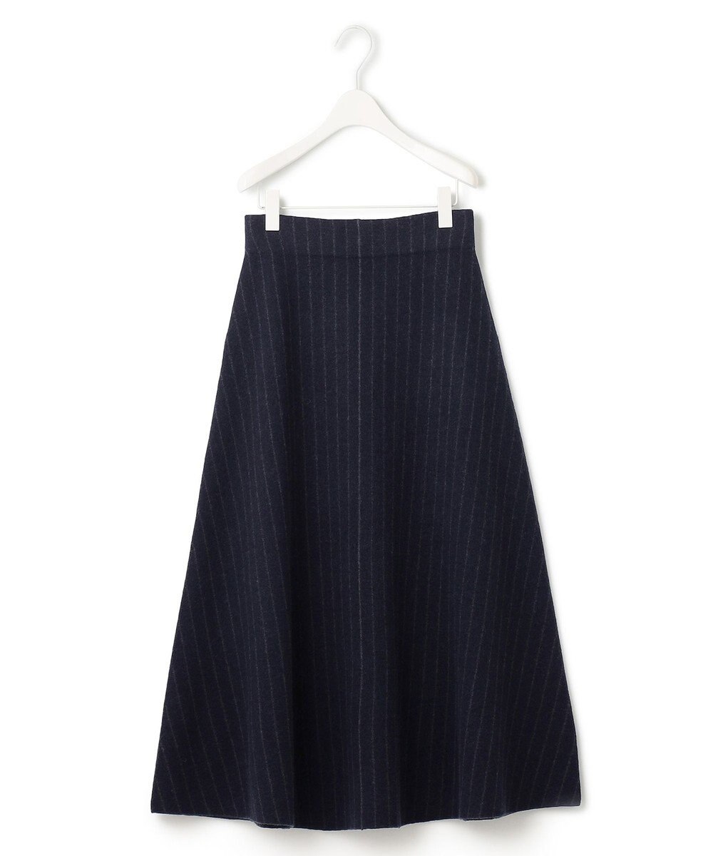 ICB ミルドウール ストライプ柄ニットスカート 