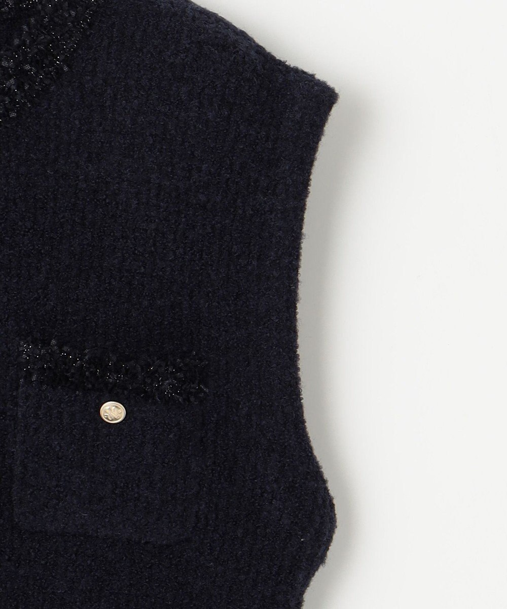 組曲 【WEB限定】ツィードニットベスト 