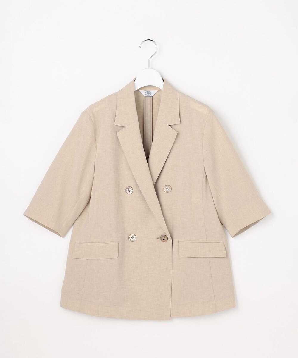 J.PRESS LADIES S BREEZ COOL トロ ハーフスリーブ ダブル ジャケット 