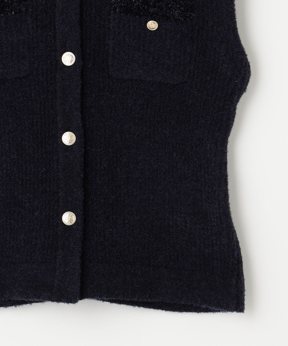 組曲 【WEB限定】ツィードニットベスト 