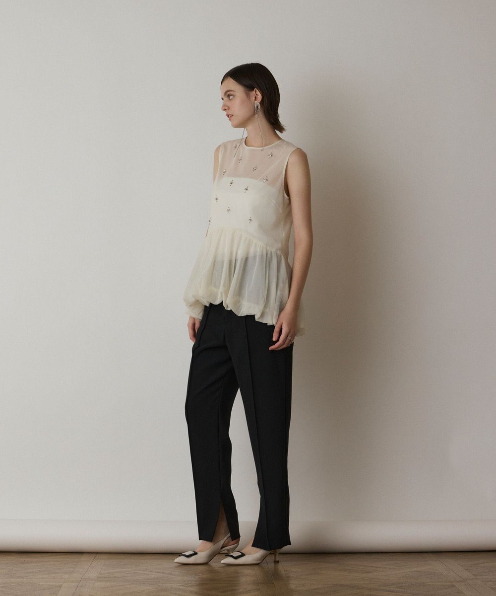 GRACE CONTINENTAL バルーンチュールトップ 