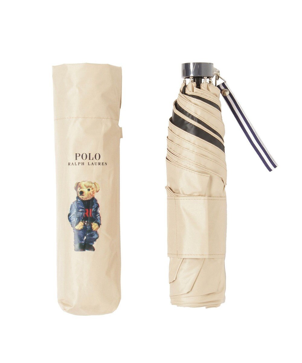MOONBAT 【遮熱・遮光】POLO RALPH LAUREN(ポロ ラルフローレン)CORE DENIM BEAR ポロベア 晴雨兼用 雨傘  折りたたみ傘 