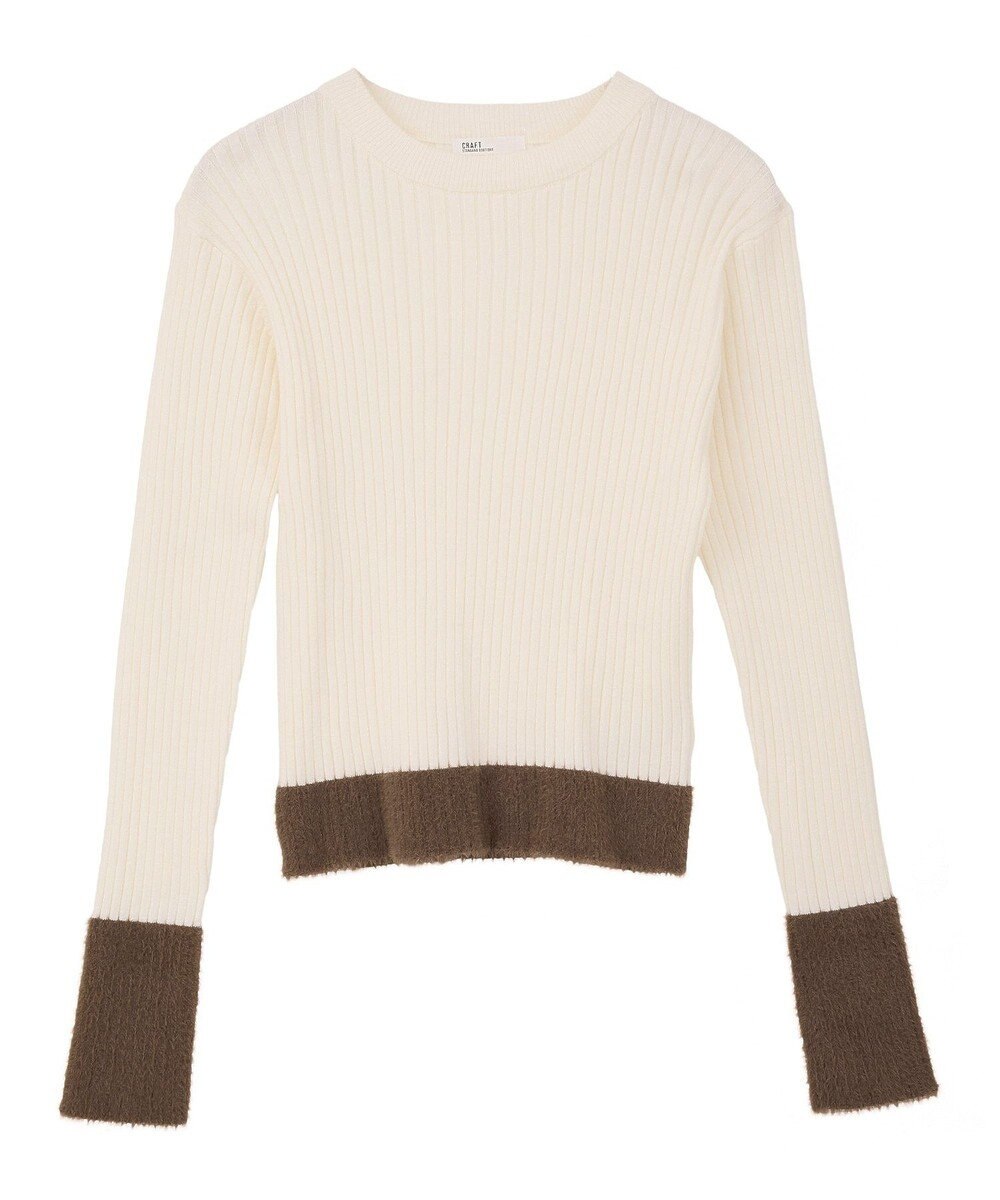 CRAFT STANDARD BOUTIQUE とてもち袖シャギーニットプルオーバー 