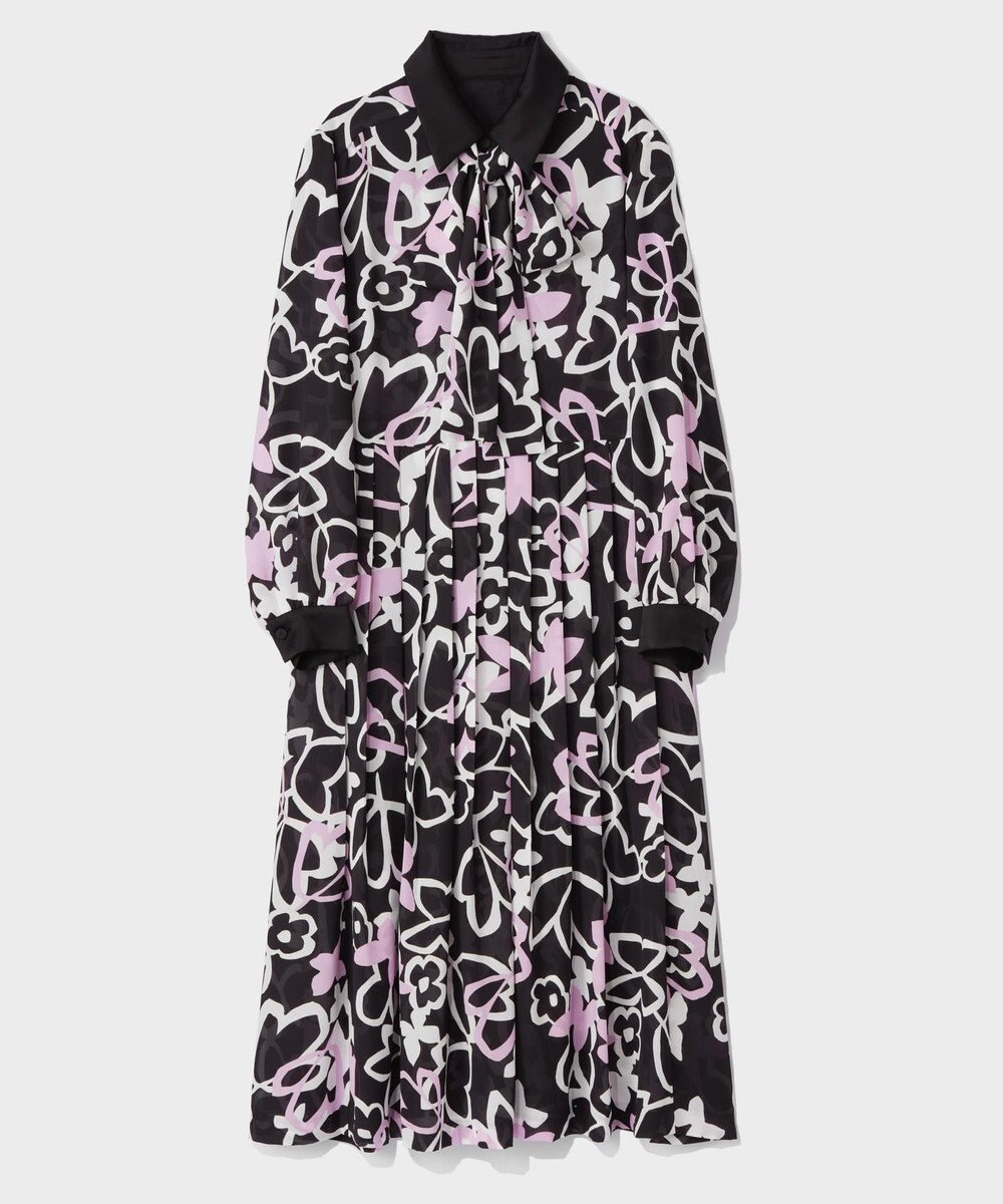 GRACE CONTINENTAL キカフラワープリーツドレス 