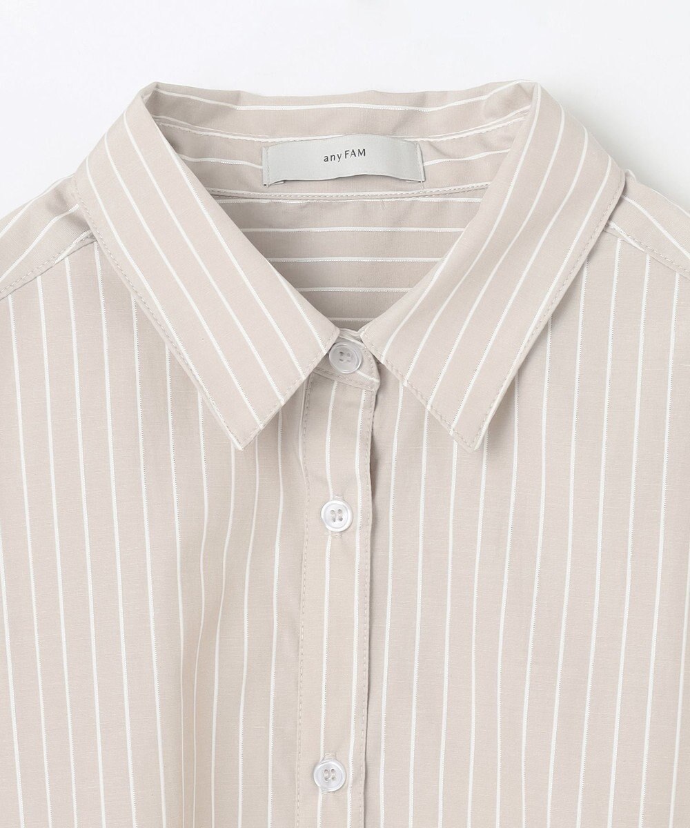ANY 【洗濯機可】ストライプドロストシャツ 
