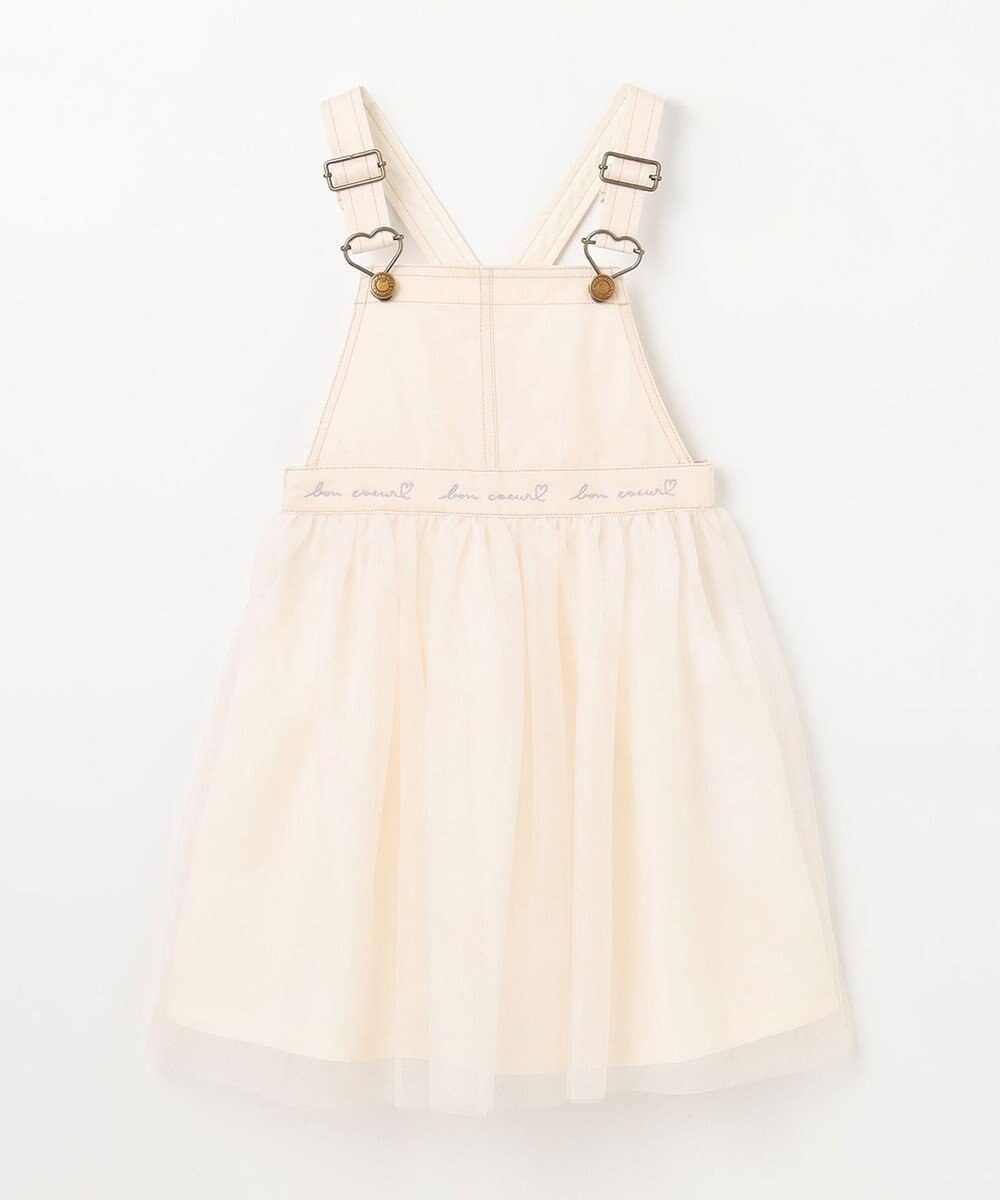 ANY KIDS チュール付き ジャンパースカート 