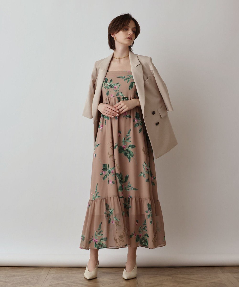 GRACE CONTINENTAL プリントセパレートワンピース 