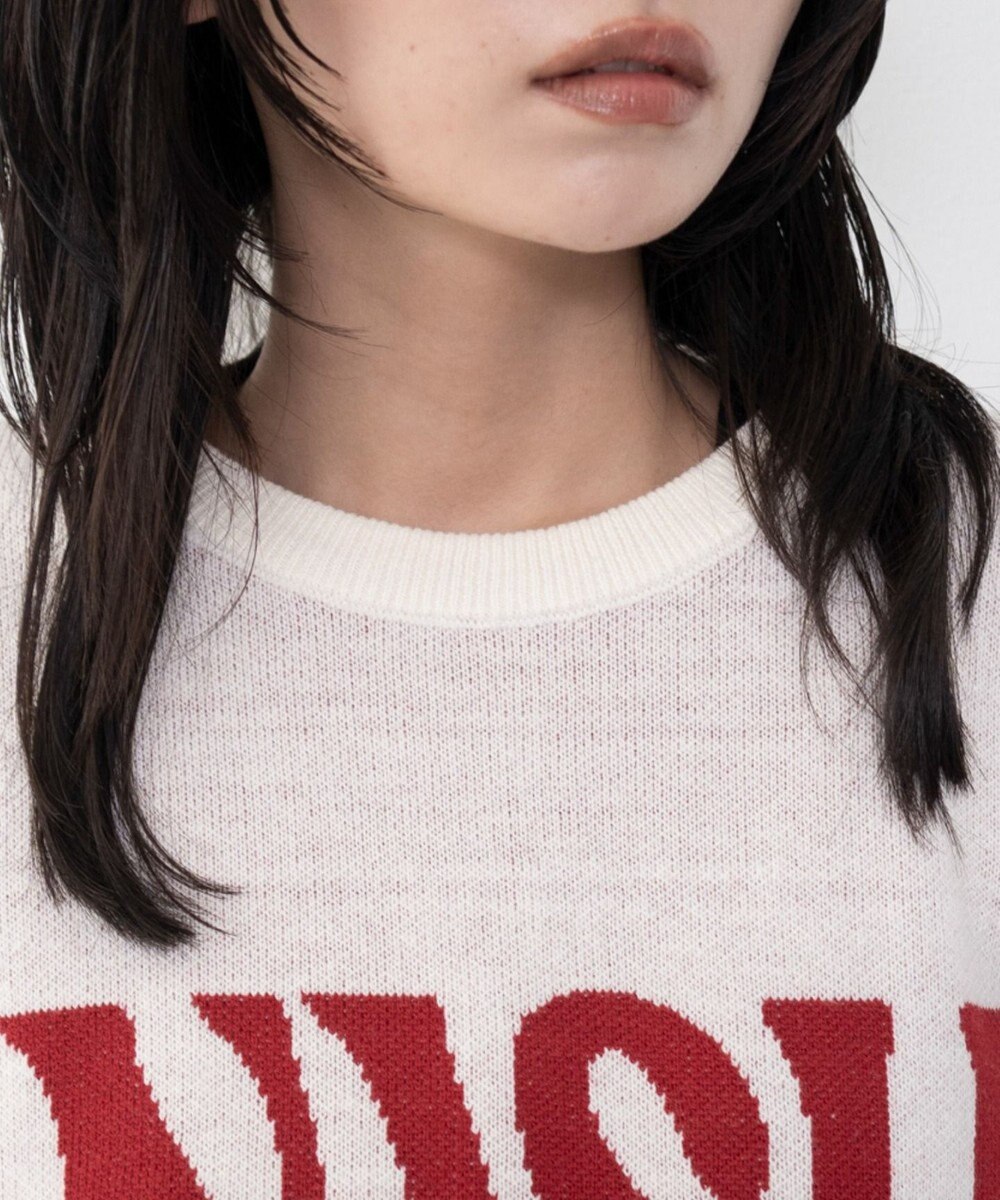 WEGO グラフィックニットプルオーバー 