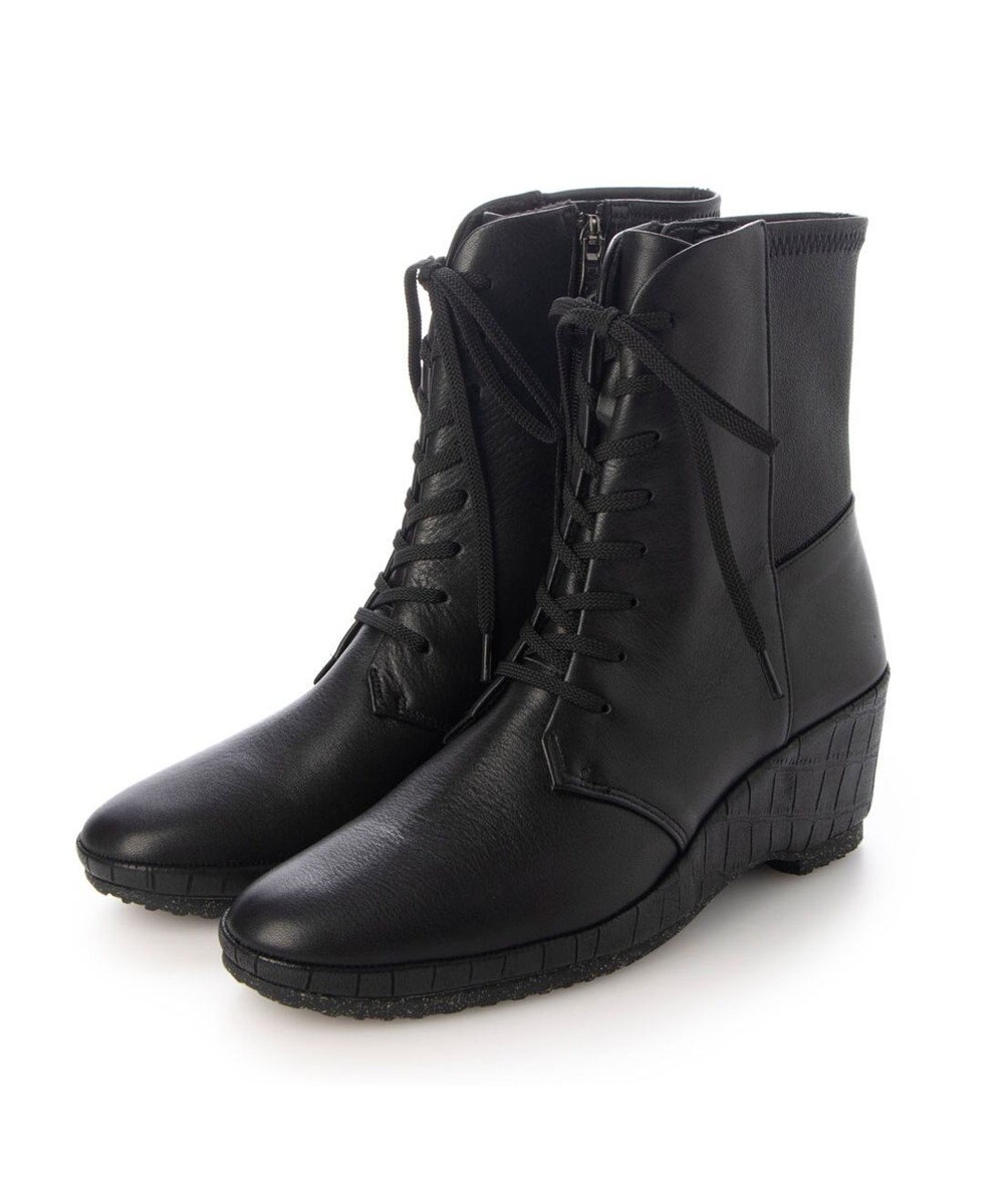 MODE ET JACOMO <D'ICI>ウェッジソールレースアップブーツ 