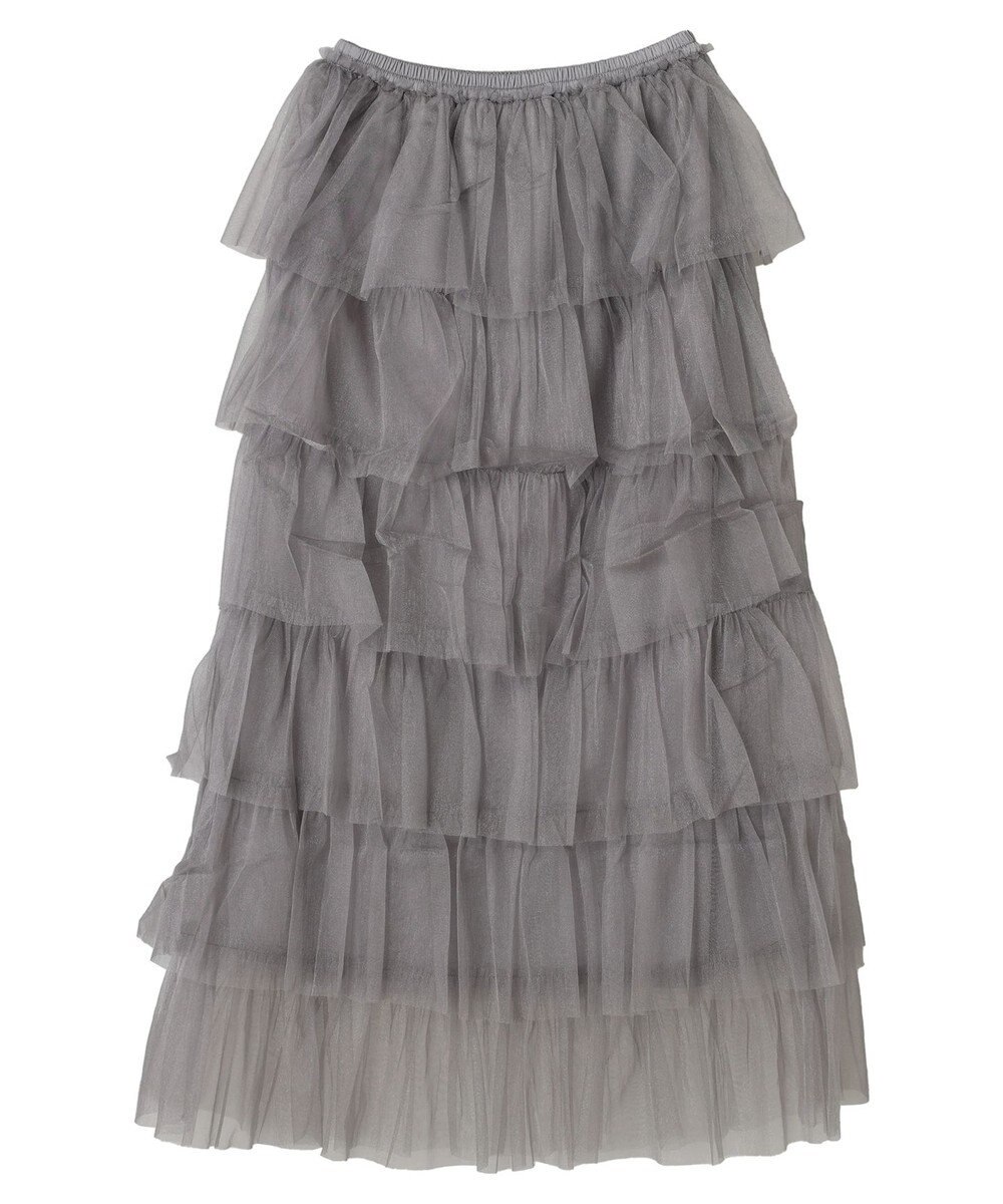 Green Parks ・ＥＬＥＮＣＡＲＥ　ＤＵＥ　ティアードラメチュールスカート 