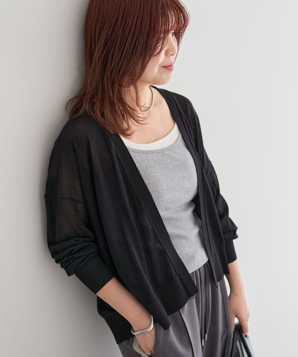 Green Parks 接触冷感ゆったりカーディガン 