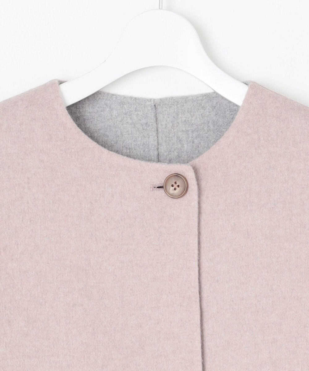 J.PRESS LADIES L 【リバーシブル】ウールナイロン リバー ミドル コート 