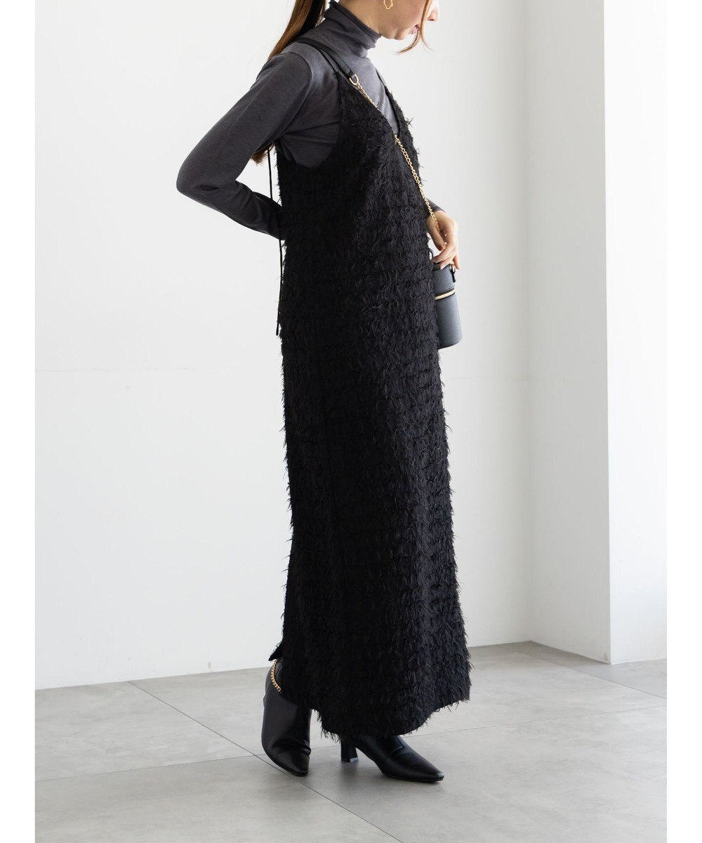 Te chichi カットジャガードキャミワンピース 