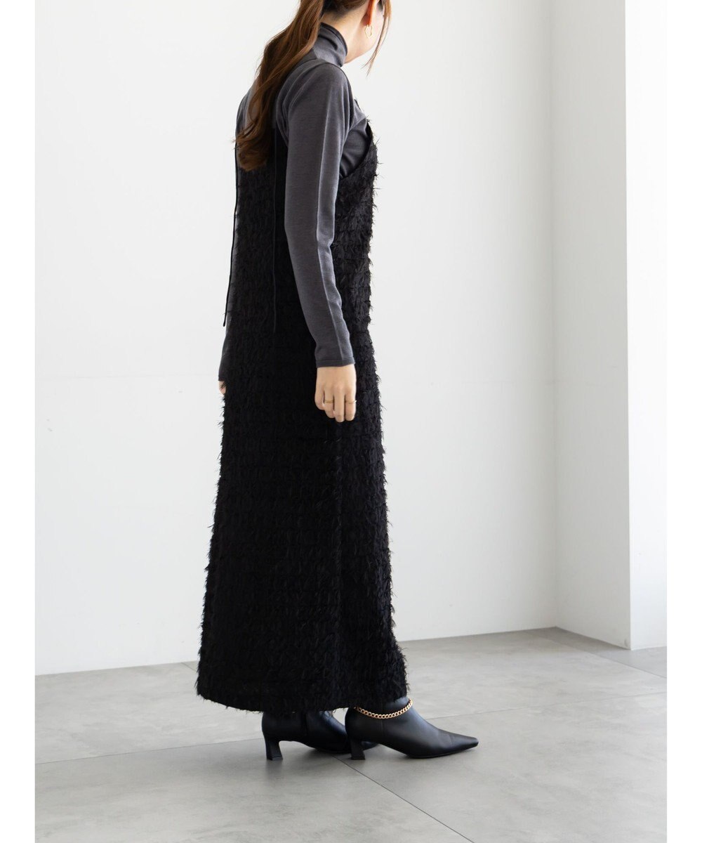 Te chichi カットジャガードキャミワンピース 