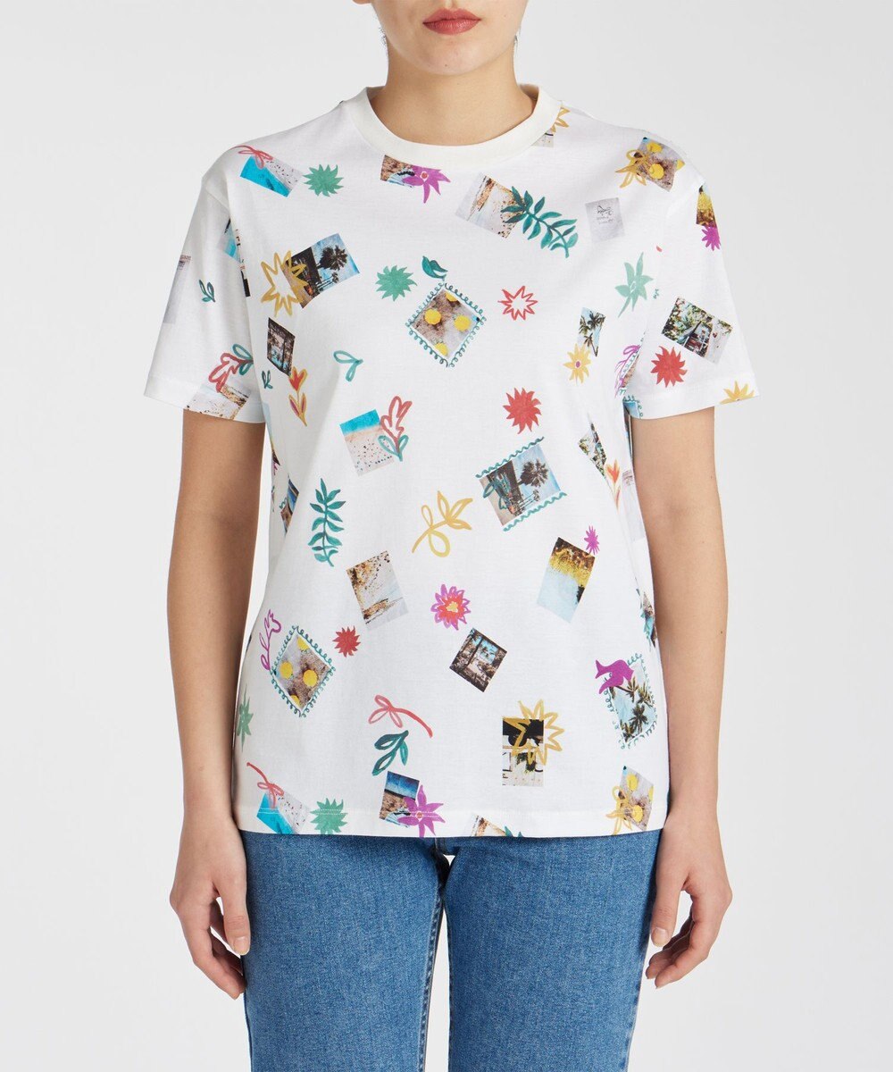 Paul Smith Holiday Snaps 半袖Tシャツ ホワイト