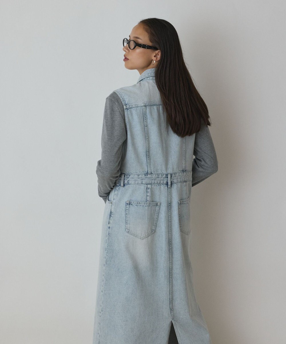 GRACE CONTINENTAL デニムロングジレワンピース 