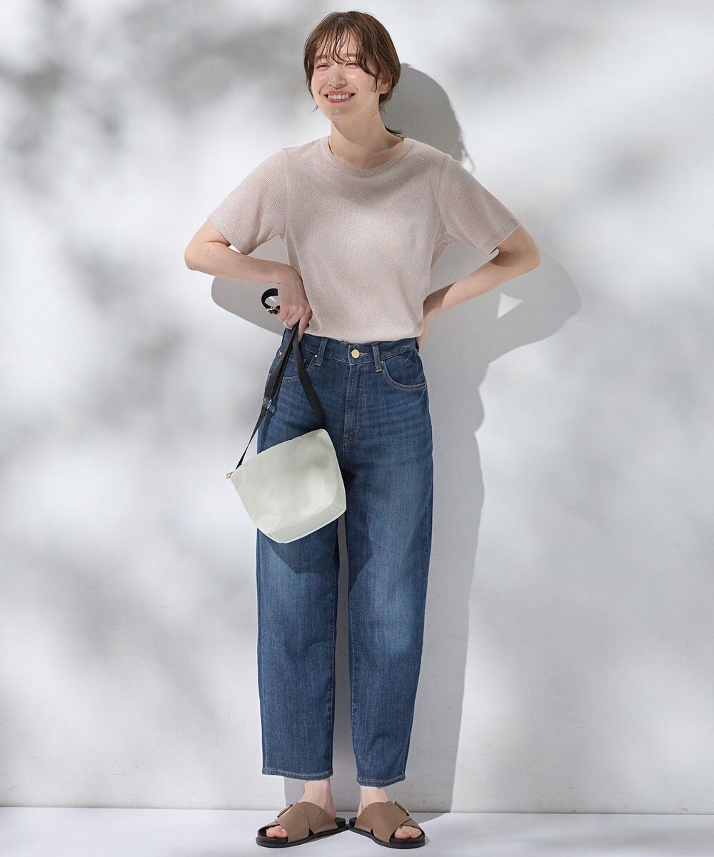 ANY L 【洗濯機可】ラメテレコTシャツ 