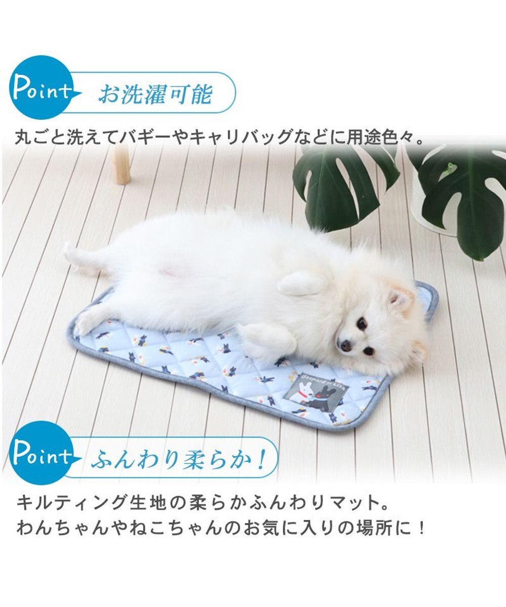 PET PARADISE リサとガスパール 水色 柔らか クールマット  (48×40cm) 