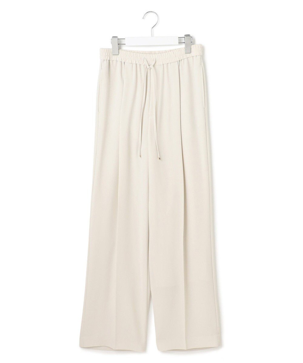 23区 【接触冷感/UVカット/吸水速乾】ストレッチジョーゼット ワイド パンツ 