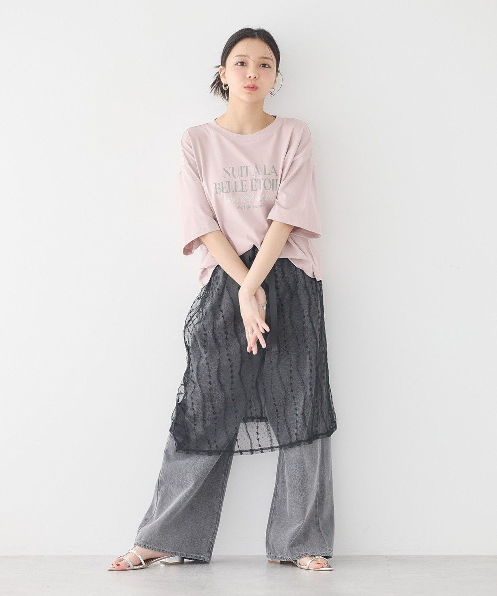 earth music&ecology 【接触冷感/洗濯機可】ＮＵＩＴＡ　ＬＡ　ＢＥＬＬＥ　ＥＴＯＩＬＥショートＴ 