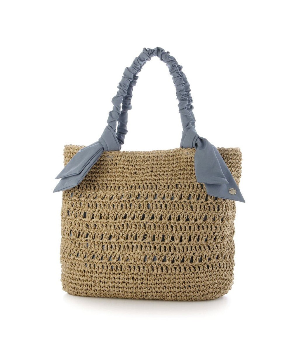 UNBILLION カシュカシュ cachecache / 下がりリボン柄編みトート カゴバッグ 