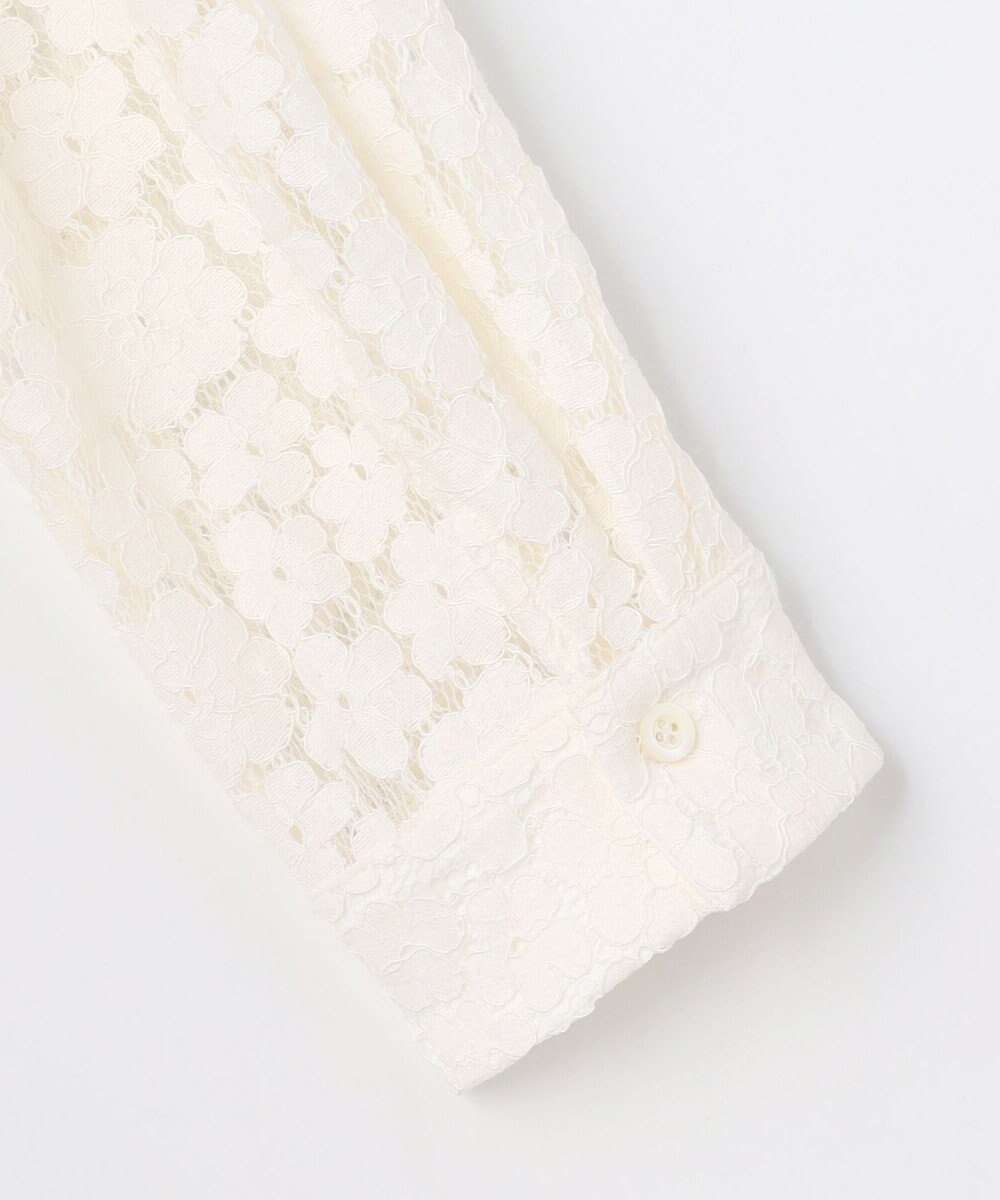 組曲 【先行予約・WEB限定】フラワーラッセルレースシャツライク ブラウス 