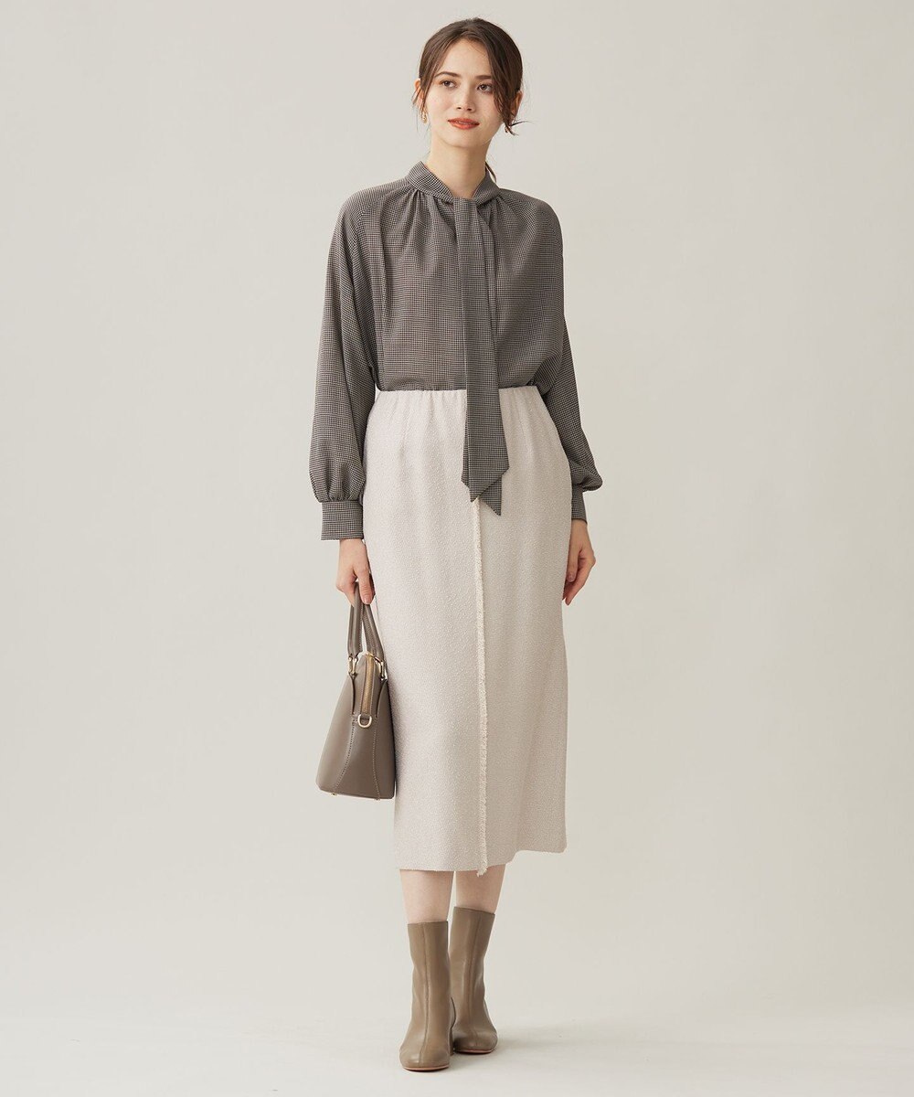 自由区 S ブライトリングツイードストレート スカート 