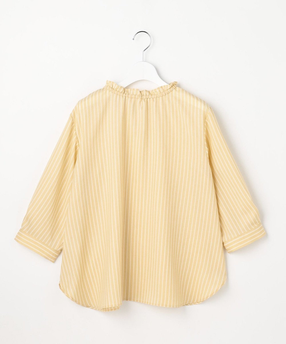 ANY SIS L 【2WAY】スムージーポリエステル フリルネック ブラウス 