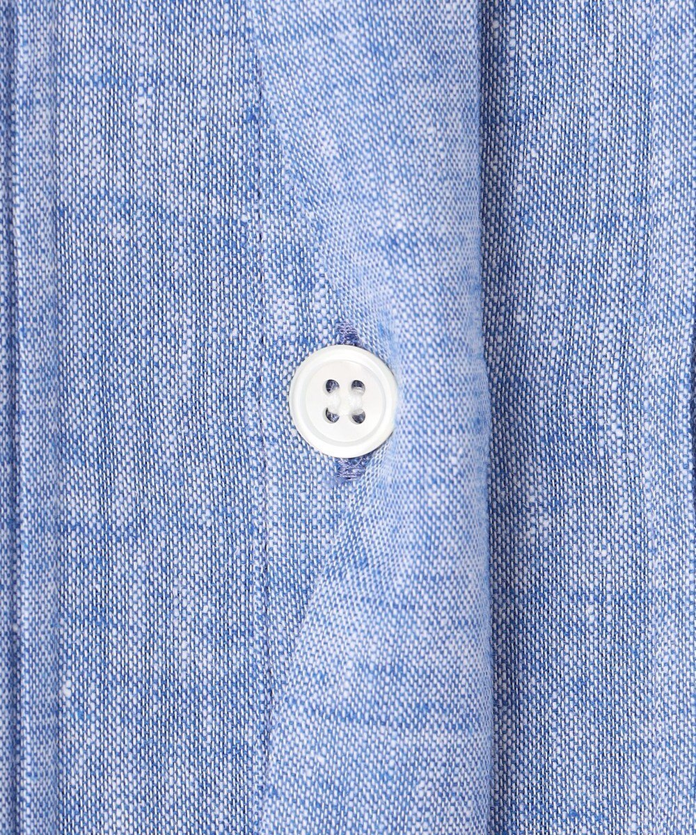 23区 S 【SLOW/洗える】リネンコットン シャツワンピース 